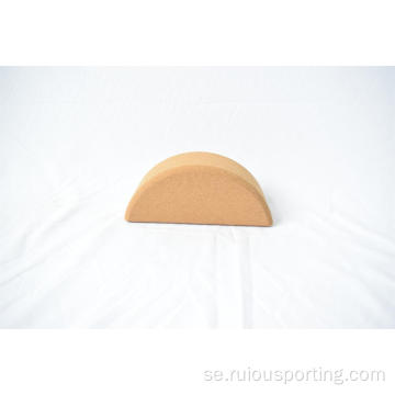 Semicircle Cork Yoga Blocks Body Building